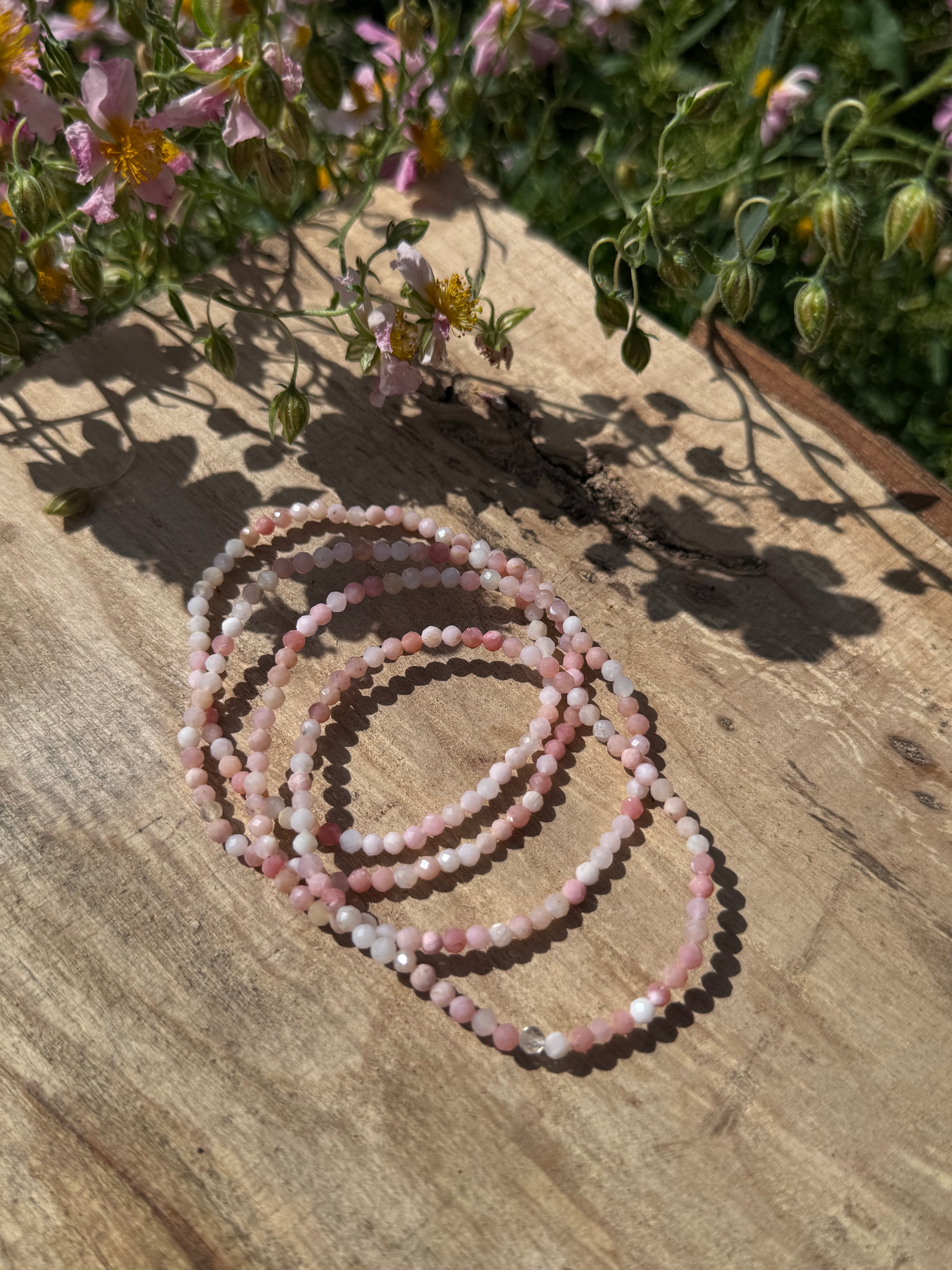 Rosa Opal Armband ( facettiert )