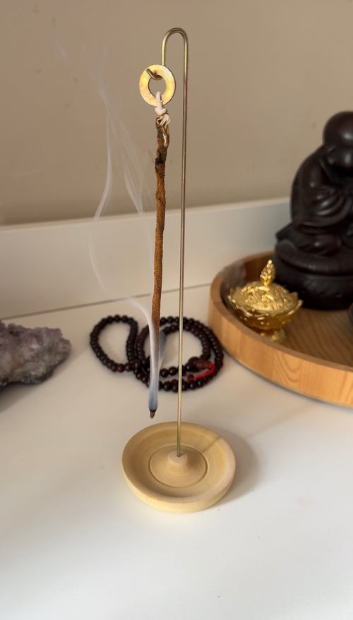 Green Tree - Tibet Räucherseil mit Halter- Himalayan Herbs